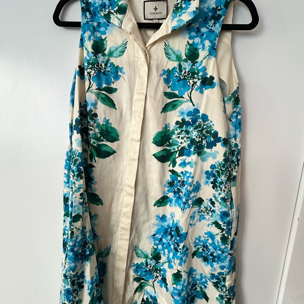 Tuckernuck Hydrangea Floral Collar Dress
